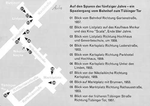 Reutlingen in den 50er Jahren ngl 171.100