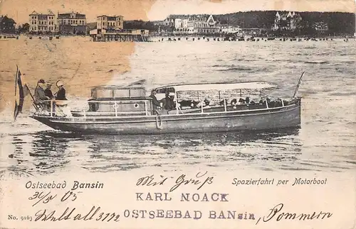 Seebad Bansin Spazierfahrt per Motorboot gl1905 171.435