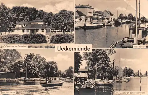 Ueckermünde Gaststätte Bollwerk Anlegestelle gl1959 171.398