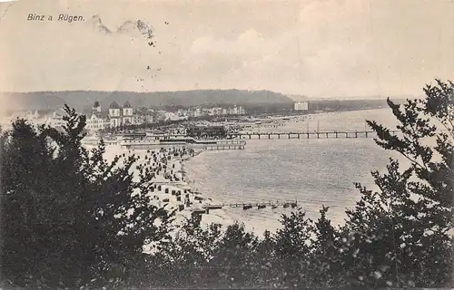 Binz (Rügen) Blick zum Strand gl1910 171.465