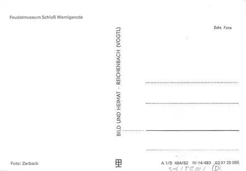 Wernigerode Schloss Feudalmuseum ngl 171.694