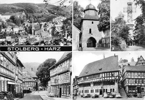 Stolberg/Harz Rittertor Josephshöhe Rathaus Neustadtstraße gl1981 171.877