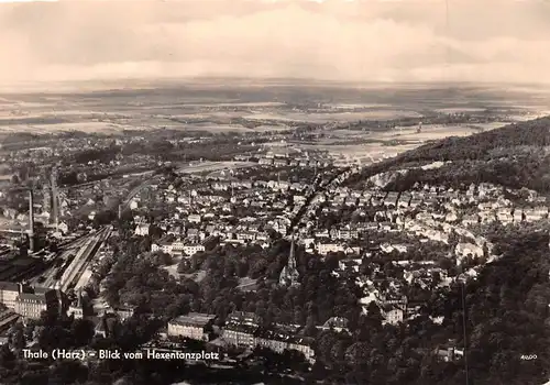 Thale Panorama Blick vom Hexentanzplatz glca.1960 171.824