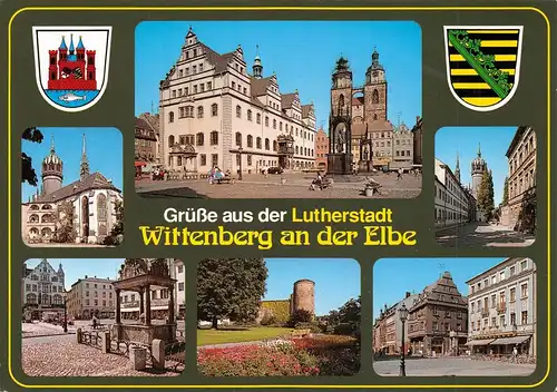 Lutherstadt Wittenberg Teilansichten Mehrbildkarte gl1997 171.865