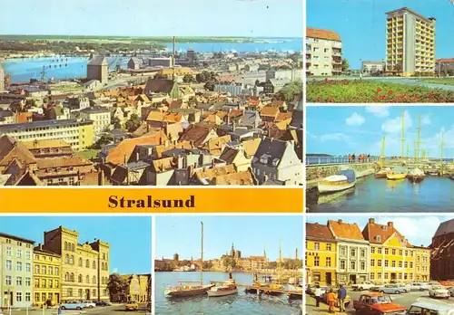 Stralsund Teilansichten Hafen Alter Markt gl1981 172.205