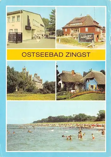 Ostseebad Zingst Restaurant Nordlicht Kurhaus Kirche Strand gl1987 172.236