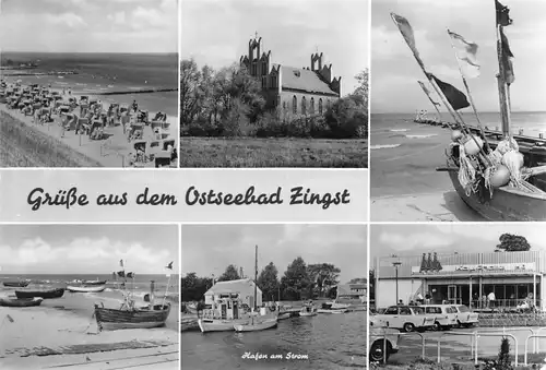 Ostseebad Zingst Strand Kirche Hafen am Strom Kaufhalle ngl 172.240