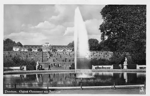 Potsdam-Sanssouci Terrassen Fontaine ngl 172.101