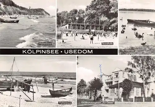 Kölpinsee Usedom Strand Erholungsheim gl1982 172.168