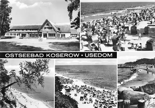 Ostseebad Koserow Usedom Teilansichten Strand gl1982 172.175