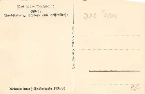 Quedlinburg Schloss- und Stiftskirche ngl 172.436