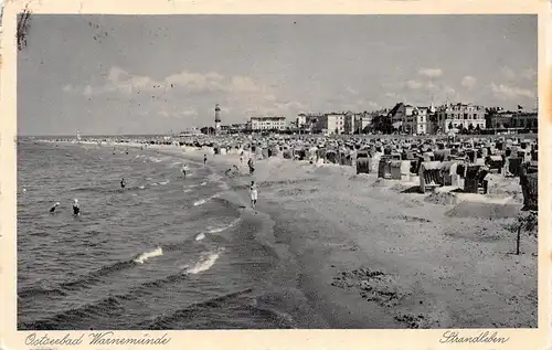 Ostseebad Warnemünde Strandleben gl1938 172.511