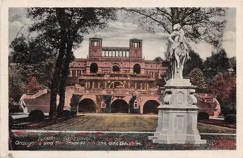 Potsdam Sanssouci Orangerie und Denkmal gl1950 172.577