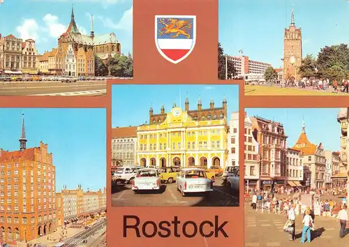 Rostock Platz Tor Rathaus Straßenpartien ngl 172.296