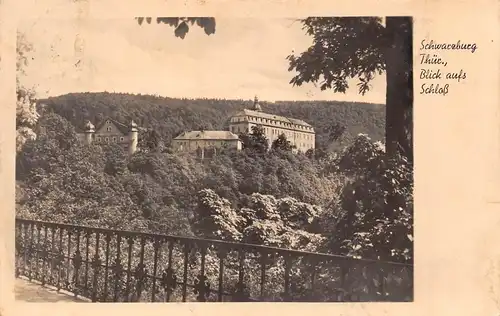 Schwarzburg in Thüringen Blick aufs Schloss gl1956 172.433