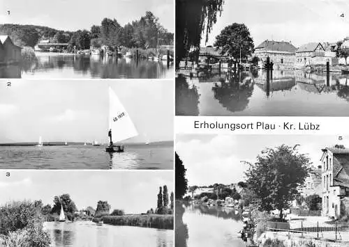 Plau Kr. Lübz Mehrbildkarte 5 Ansichten gl1981 172.996