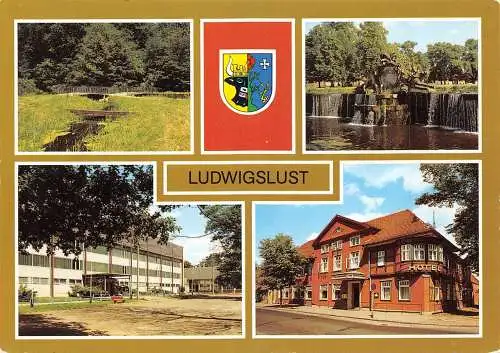 Ludwigslust Mehrbildkarte 4 Ansichten gl1990 173009