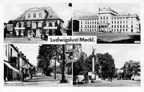 Ludwigslust Mehrbildkarte 4 Ansichten gl1963 173012