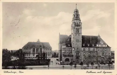 Wittenberge Rathaus mit Lyzeum gl1937 173023