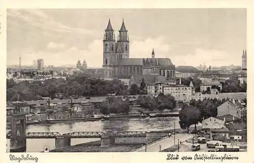 Magdeburg Blick vom Ausstellungsturm gl1940 173043
