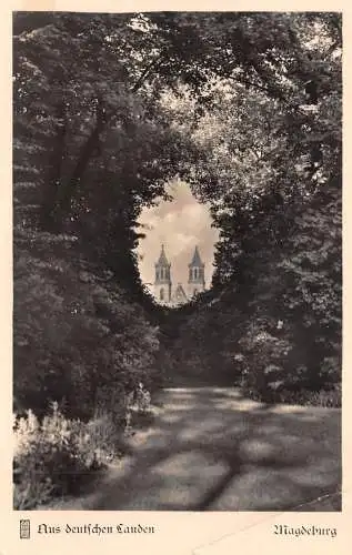 Magdeburg Blick vom den Dom vom Glacis ngl 173062
