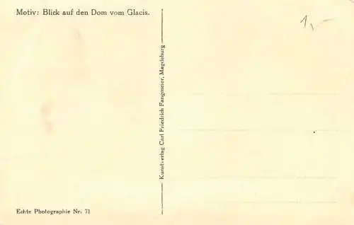 Magdeburg Blick vom den Dom vom Glacis ngl 173062