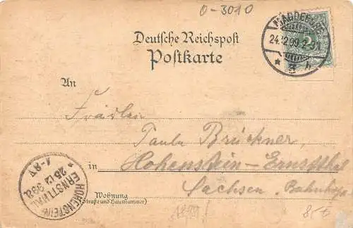 Magdeburg Mondscheinlitho Der alte Markt gl1899 173090