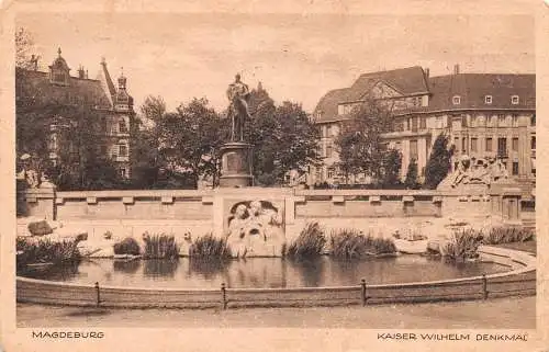 Magdeburg Kaiser Wilhelm Denkmal gl1919 173086