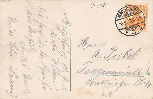 Magdeburg Alter Markt mit Denkmal Kaiser-Otto gl1916 173079