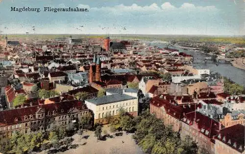 Magdeburg Fliegeraufnahme gl1935 173100