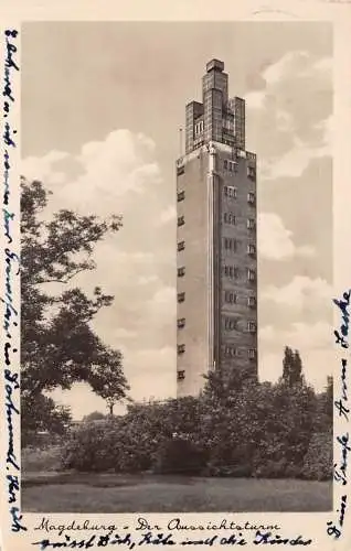 Magdeburg Der Aussichtsturm gl1954 173104