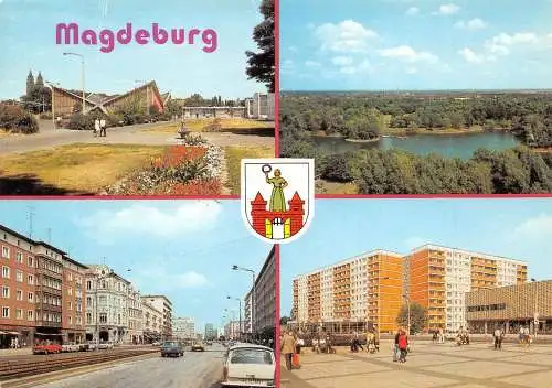 Magdeburg Mehrbildkarte Teilansichten gl 173110