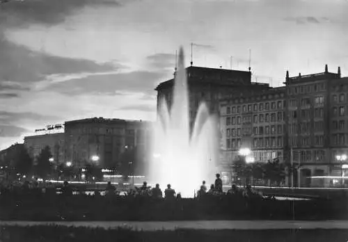 Magdeburg Abend in der Wilhelm-Pieck-Allee gl1967 173131