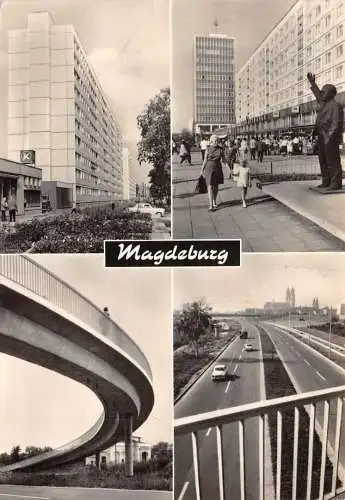 Magdeburg Mehrbildkarte Teilansichten ngl 173141