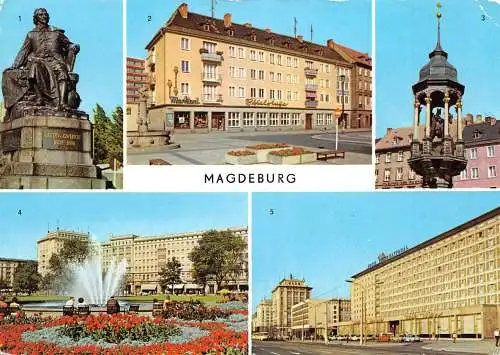 Magdeburg Mehrbildkarte Teilansichten gl1981 173125