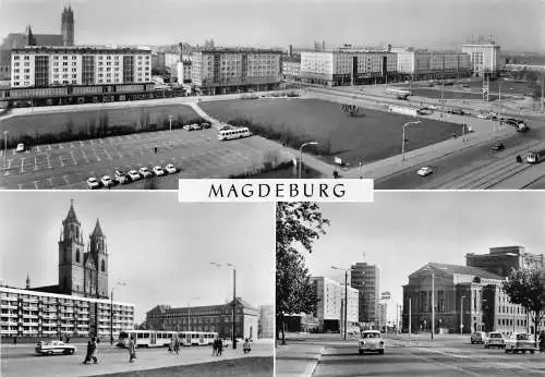 Magdeburg Mehrbildkarte Teilansichten gl1971 173139
