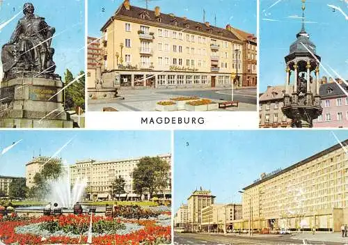 Magdeburg Mehrbildkarte Teilansichten gl1978 173.152