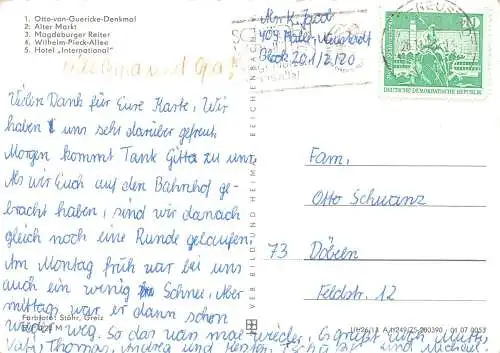Magdeburg Mehrbildkarte Teilansichten gl1978 173.152