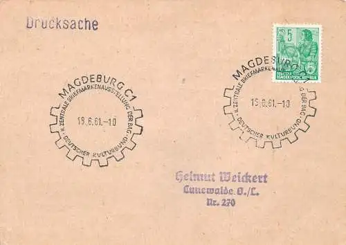 Magdeburg Sonderstempel Briefmarkenausstellung 961 ngl1961 173127
