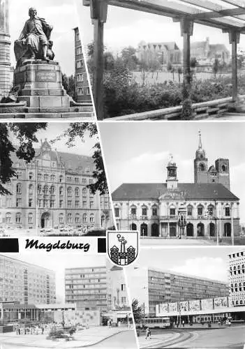 Magdeburg Mehrbildkarte Teilansichten gl1982 173.142