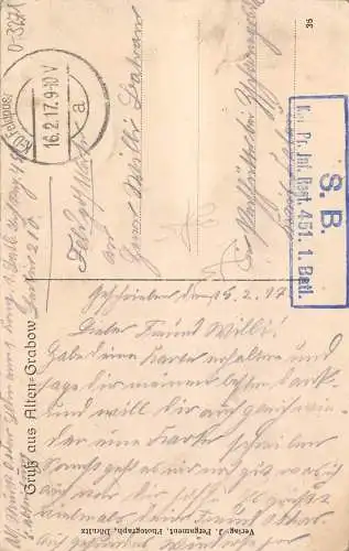 Altengrabow Truppenübungsplatz Barackenlager feldpgl1917 173.159