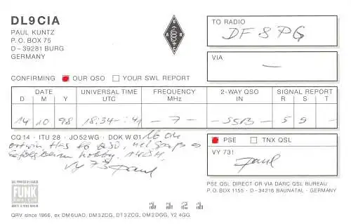 Burg Funkerkarte ngl 173.192