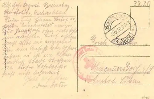 Oschersleben (Bode) Markt mit Straße gl1916 173.187