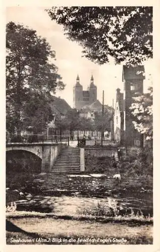 Seehausen/Altmark Blick in die Friedrich-Engels-Straße gl1952 173.308