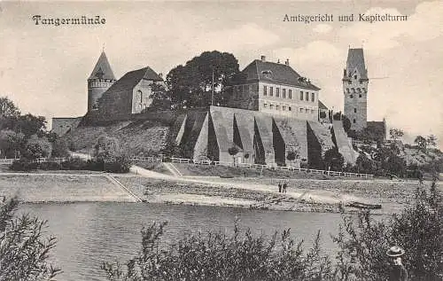 Tangermünde Amtsgericht und Kapitelturm ngl 173.338