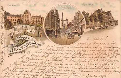 Halberstadt Litho Mehrbildkarte gl1897 173387
