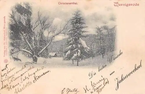 Wernigerode Christianental im Winter gl1899 173.459