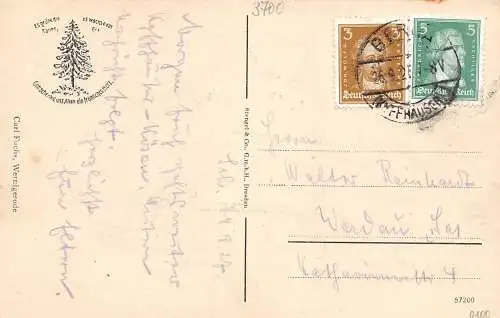 Wernigerode Schloss von der Sennhütte gl1928 173.460