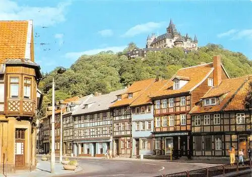 Wernigerode (Harz) Schöne Ecke mit Blick zum Schloss gl1993 173.490