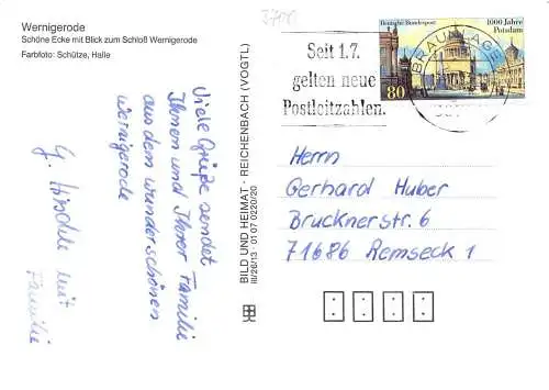 Wernigerode (Harz) Schöne Ecke mit Blick zum Schloss gl1993 173.490
